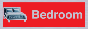 Bedroom Dementia Sign Red